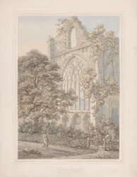 Vestvinduet til Tintern Abbey