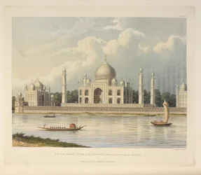 Taj Mahal, graven til keiseren Shah Jehan, illustrasjon fra 