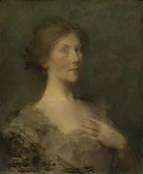 Portrett av en dame, ca. 1895.