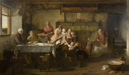 God natt (olje på panel)