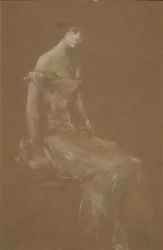 Portrett av en dame i rosa #3