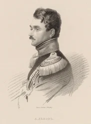 Portrett av komponisten Alexei Fyodorovich Lvov 1798-1870.