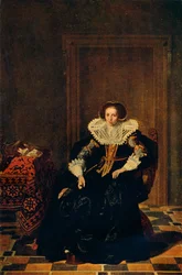Portrett av en dame, 1632, 1909