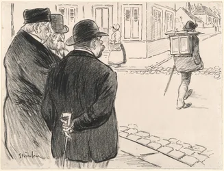 Han opptrer som en maler, sent på 1800- og begynnelsen av 1900-tallet.