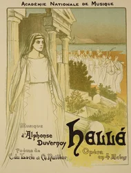 Reproduksjon av en plakat som reklamerer for operaen 