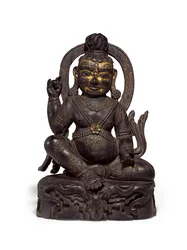 Figur av Mahasiddha (forgylt zitan)