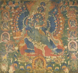 Thangka som skildrer Mahottara Heruka