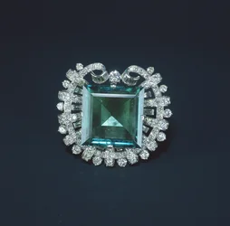 Hooker Emerald, 1950 (smaragd og diamanter satt i platina)