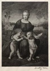 Gamle italienske mestere: The Madonna of the Goldfinch, 1888-1892.