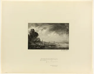 Waterloo Bridge (en skisse), fra Old English Masters