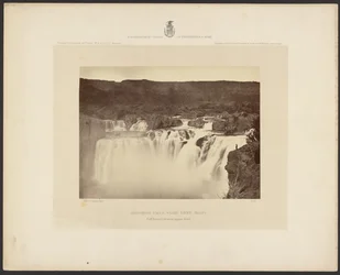 Shoshone Falls, Snake River, Idaho, full sidevisning av øvre etasje