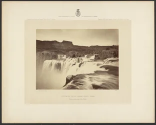 Shoshone Falls, Snake River, Idaho, utsikt over toppen av fossene