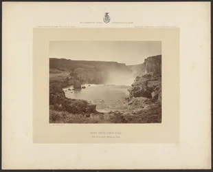 Snake River Cañon, Idaho, utsikt ovenfra Shoshone Falls