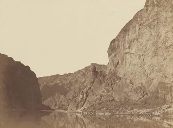 Black Canyon, Coloradoelven, utsyn nedover fra Big Horn Camp, nr. 4, 1871