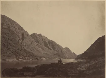 Isberg Canyon, Colorado River, sett ovenfra, 1871 (foto)