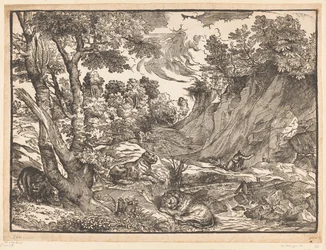 Landskap med Saint Jerome
