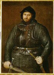 Johann Friedrich, kurfyrste Sachsen i rustning … (maleri på lerret)
