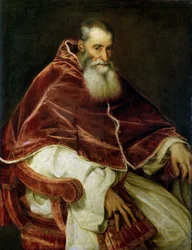 Portrett av pave Paul III, 1543.