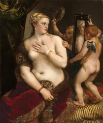 Venus med et speil, ca. 1555.