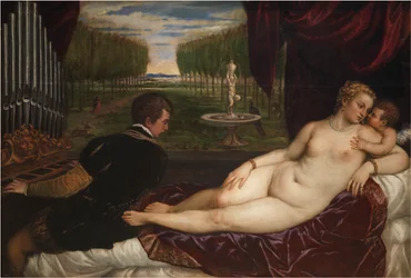 Venus with an Organist and Cupid, ca 1555.    1200864   no       norwegian Successfully Translated  Original: Polyborus Tharus, Var. Translat: Polyborus Tharus, Var. 1254000 no norwegian Successfully Translated Original: Leaving the Oasis Translat: Leaving
