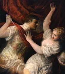 Lucretia og Tarquinius, ca 1560-tallet, 1937
