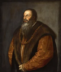 Portrett av Pietro Aretino, ca 1537.