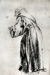 Studie for St Bernardino i Votive-bildet til Doge Gritti, c1535, 1937