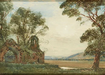 Old Chapel, Carse of Gowrie (akvarell)