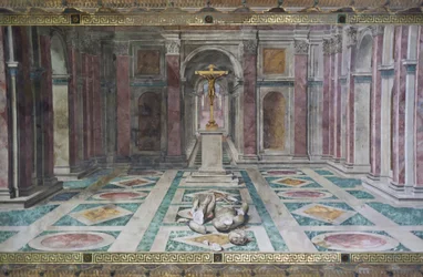 The Triumph of Christianity, in the Room of Constantine, Raphael Rooms, ca. 1585 (fresco)