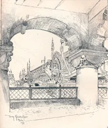 Kolonnade nær Pont des Invalides, ca 1900