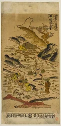 Sommer: Planting Rice (Natsu: taue no zu), nr. 2 fra serien "The Four Seasons of Farmers (Shiki no hyakusho)"
