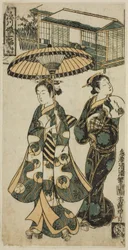 Ung dame og forstanderinne, fra «Jentene fra Fukagawa - En triptyk (Fukagawa musume sanpukutsui)»