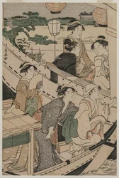 Båtfest på Sumida-elven, 1789.