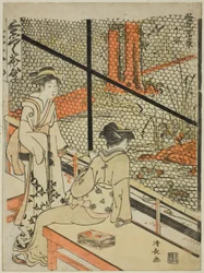 Shitaya, fra serien "Ten Scenes of Teahouses (Chamise jikkei)"