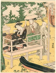 Takata, fra serien "Ten Summer Scenes in Edo (Edo natsu jikkei)"