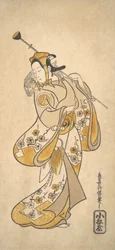 Monnosuke Ichikawa Som en ape-mawashi eller en apemann, ikke sant? 1720-25.