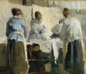 Franske kvinner som stryker, 1889.