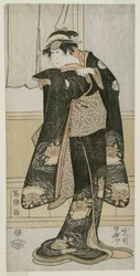 Skuespilleren Iwai Hanshiro som Otoma, datter av Ohina fra Inamuragasaki i Kamakura (Yondai-me Iwai Hanshiros datter i Kamakura og Inamuragasakis datter Otoma)