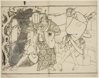 Skuespillerne Arashi Ryuzo og Morita Kanya VIII