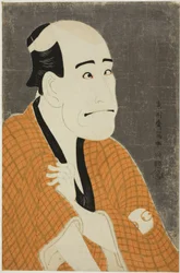 Skuespilleren Arashi Ryuzo II som Ishibe no Kinkichi, pengeutlåneren