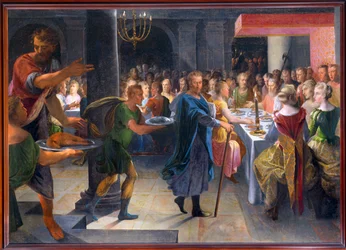 Terninger som tilbyr en bankett til Frans, ca. 1594–1602 (maleri på lerret)