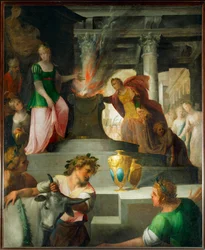 Hyante og Climene ofrer til Venus (maleri på lerret)
