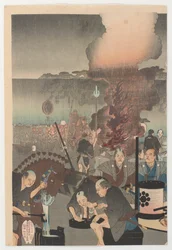 Chiyoda, 1897 (farget treblokktrykk)