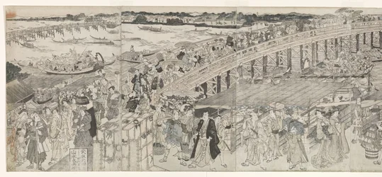 Utsikt: Nyter kveldsbrisen ved Ryogoku-broen