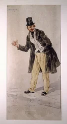 Karakter av Tecoppa skapt av den milanesiske skuespilleren Edoardo Ferravilla i 1874, akvarell av Tranquillo Cremona