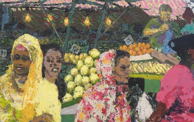Ridley Road Market (London), 2002 (olje på lerret)