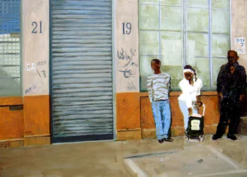 Venter, 2009 (olje på lerret)