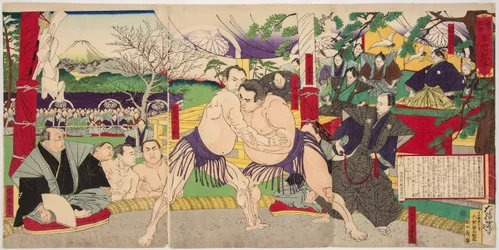 Liten m felt t de s u te rs smo pudder natt Nagi Tsunekichi bilde t Arama Daigoro. Yoshitoshi Tsukioka (1839–1892)