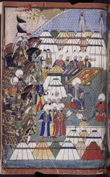 Legge til. 22011 f.199, Lala Mustafa Pasha i leir etter sin seier ved Kars-Nusretname, fra 