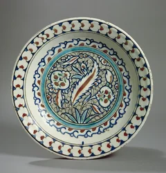Steinpastaplate, Iznik, Tyrkia (keramikk)